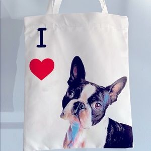 Boston Terrier Art Canvas Bag with little blemish
